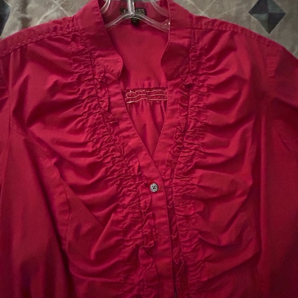 Express size large red blouse - Picture 3 of 4